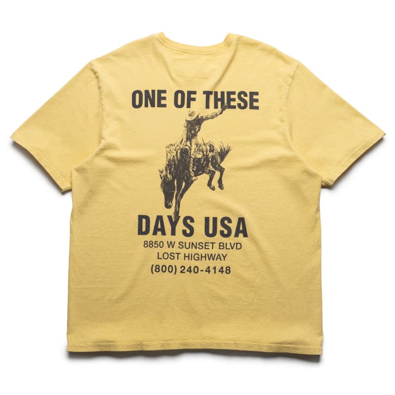 One Of These Days Break On Through Tee - Summer Yellow