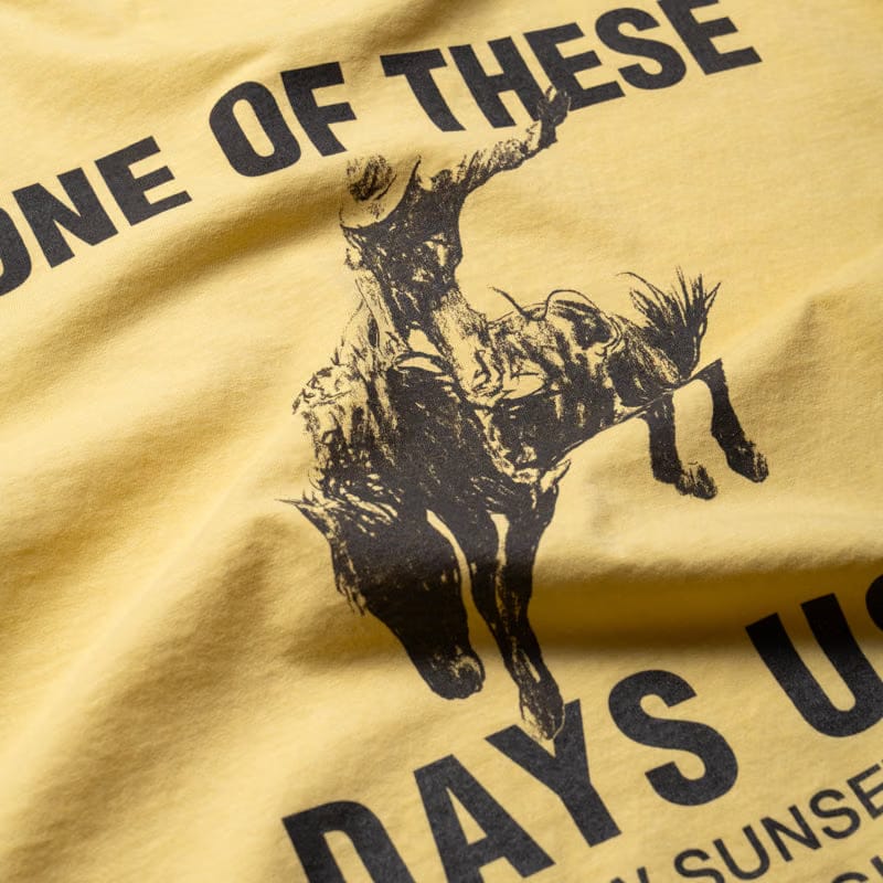 One Of These Days Break On Through Tee - Summer Yellow