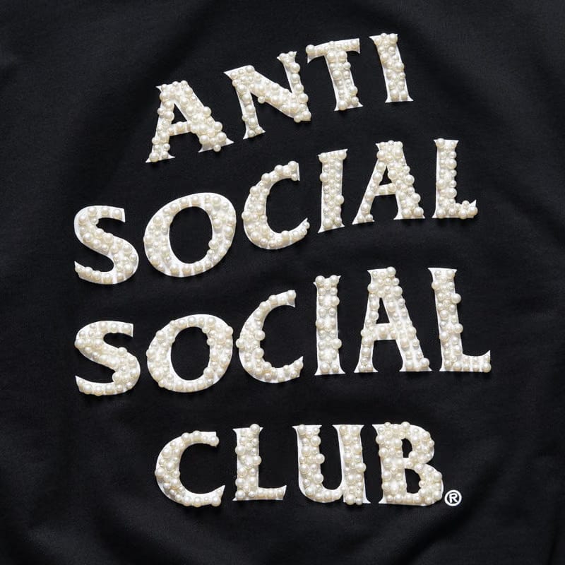 Anti Social Social Club Clutching Pearls Hoodie - Black