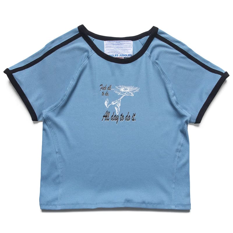 Jungles Fuck All Baby Tee - Blue
