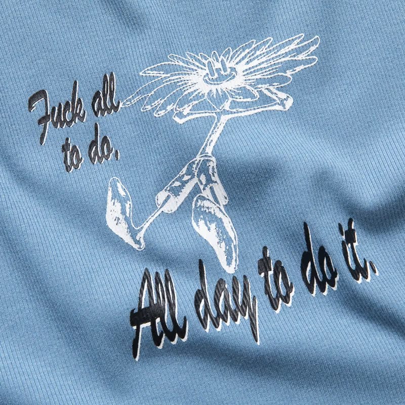 Jungles Fuck All Baby Tee - Blue