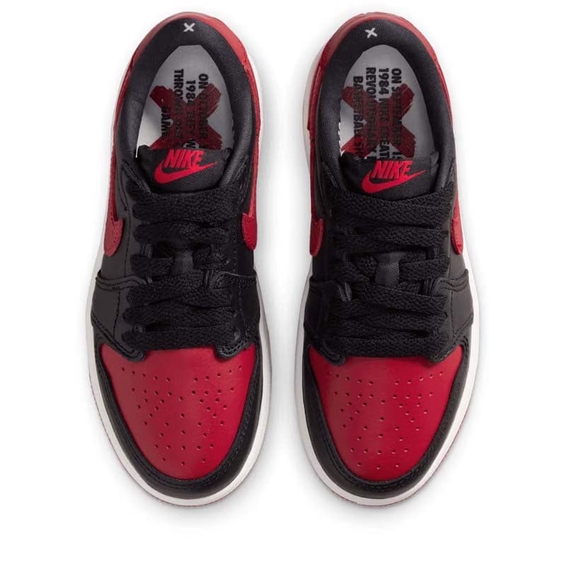 Air Jordan Jordan 1 Retro Low OG 'Banned' (PS) - Black/Varsity Red
