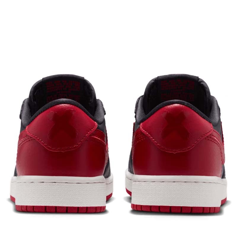 Air Jordan 1 Retro Low OG 'Banned' (GS) - Black/Varsity Red