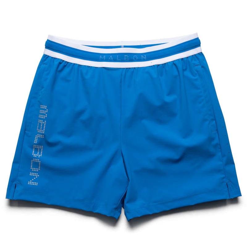 Malbon Golf Malbon Run Club MRC Tech Shorts - Directoire Blue