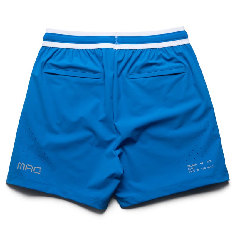 Malbon Golf Malbon Run Club MRC Tech Shorts - Directoire Blue