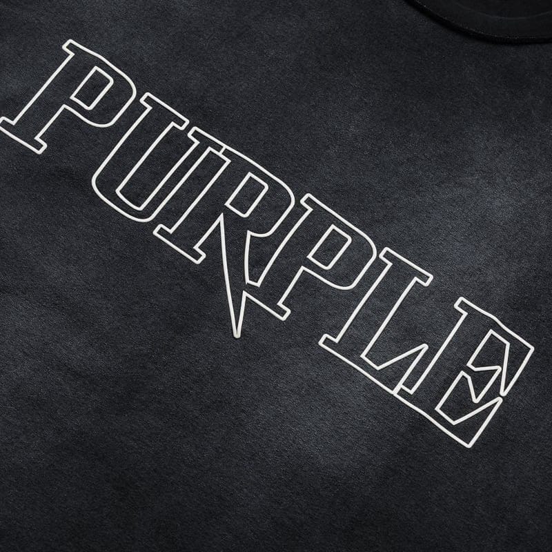 Purple Brand Sharpened Wordmark Tank Top - Black