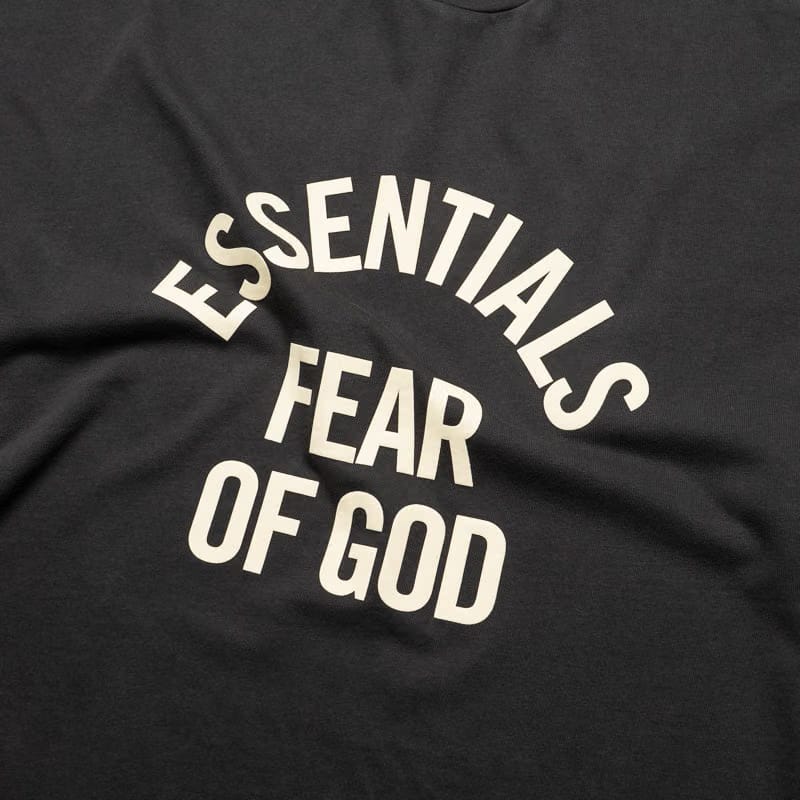 Fear Of God Essentials Campus 90's L/S Tee - Faded Black