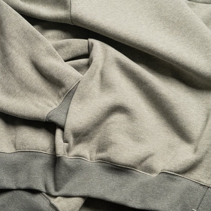 Fear Of God Essentials Signature Classic Full Zip Hoodie - Concrete Heather
