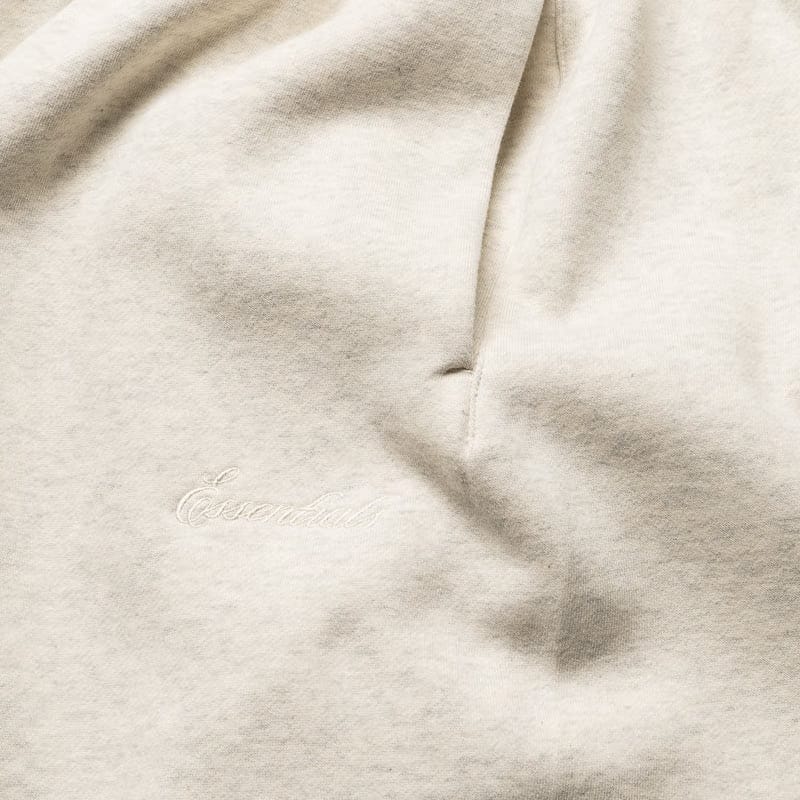 Fear Of God Essentials Signature Classic Shorts - Oatmeal Heather