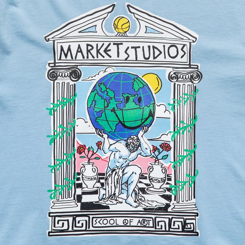 Market Smiley School Of Art Tee - Dusk Blue