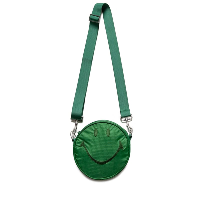 Market Smiley Small Crossbody Bag - Green
