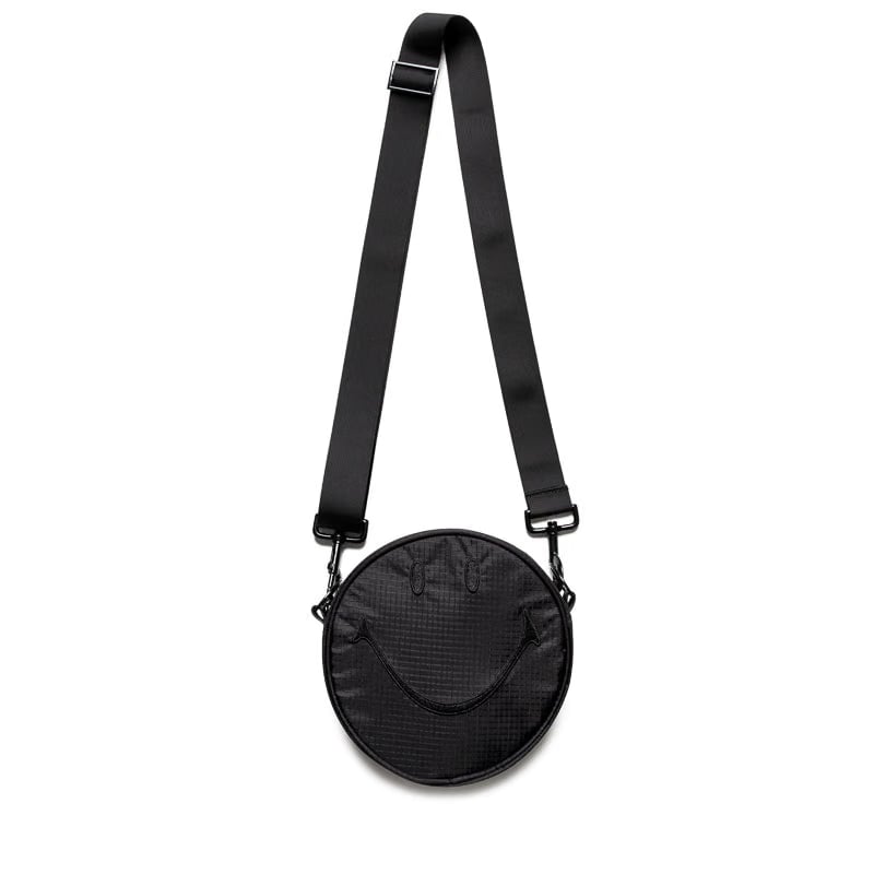 Market Smiley Small Crossbody Bag - Black