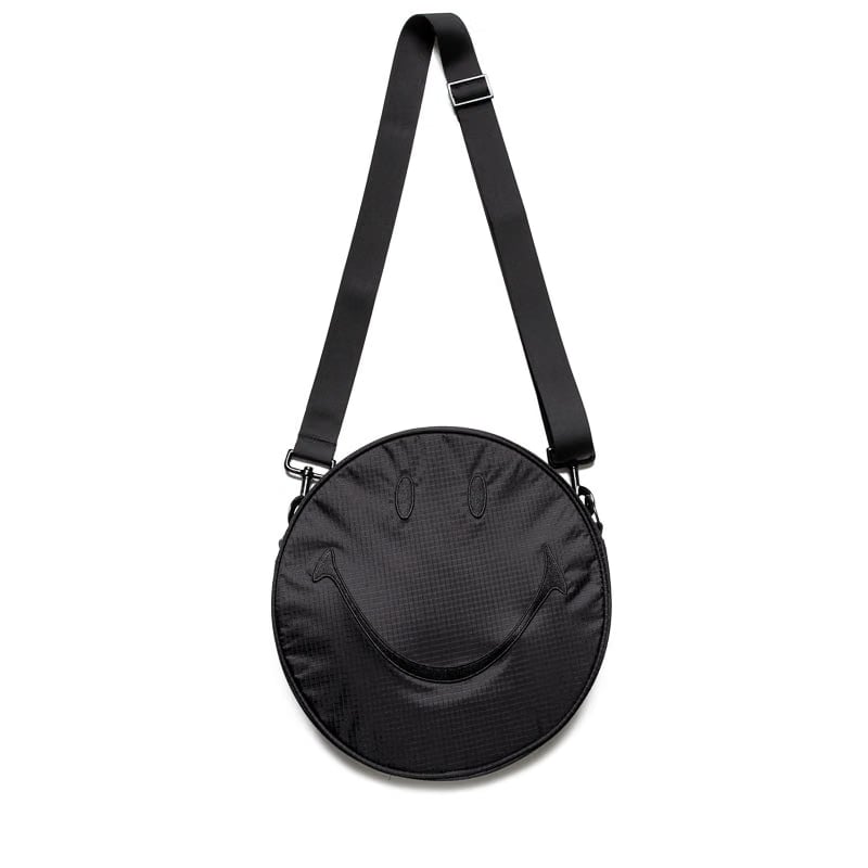 Market Smiley Large Crossbody Bag - Black