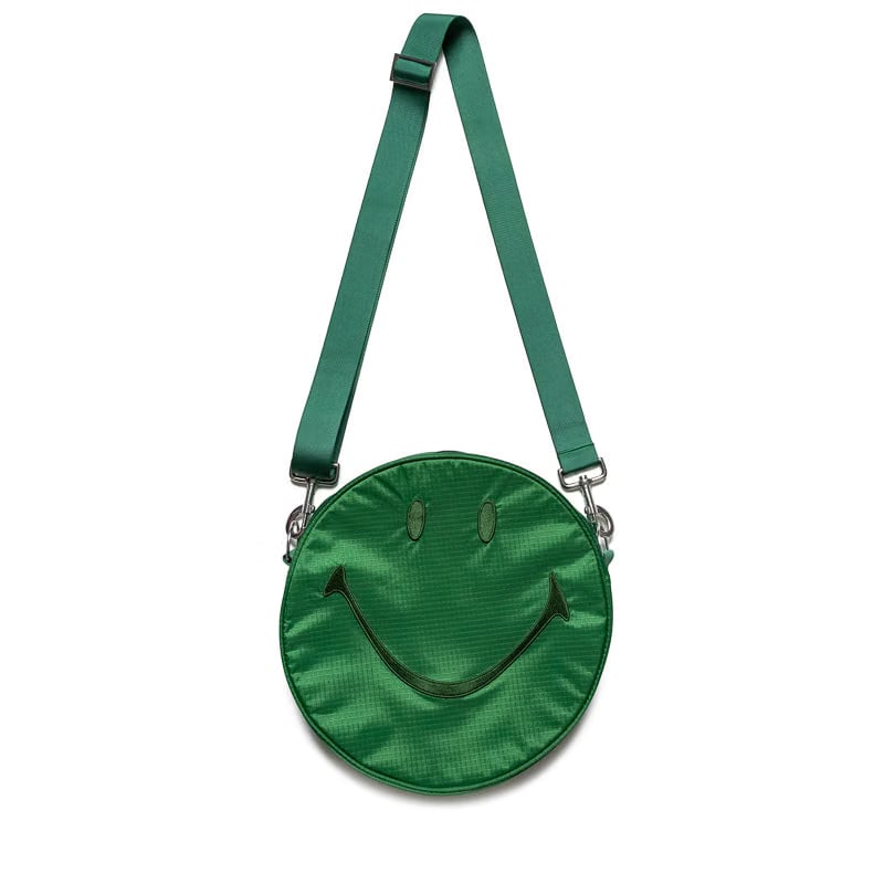 Market Smiley Large Crossbody Bag - Green