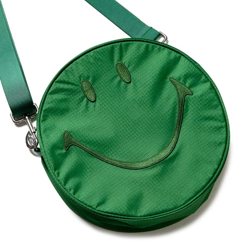 Market Smiley Large Crossbody Bag - Green