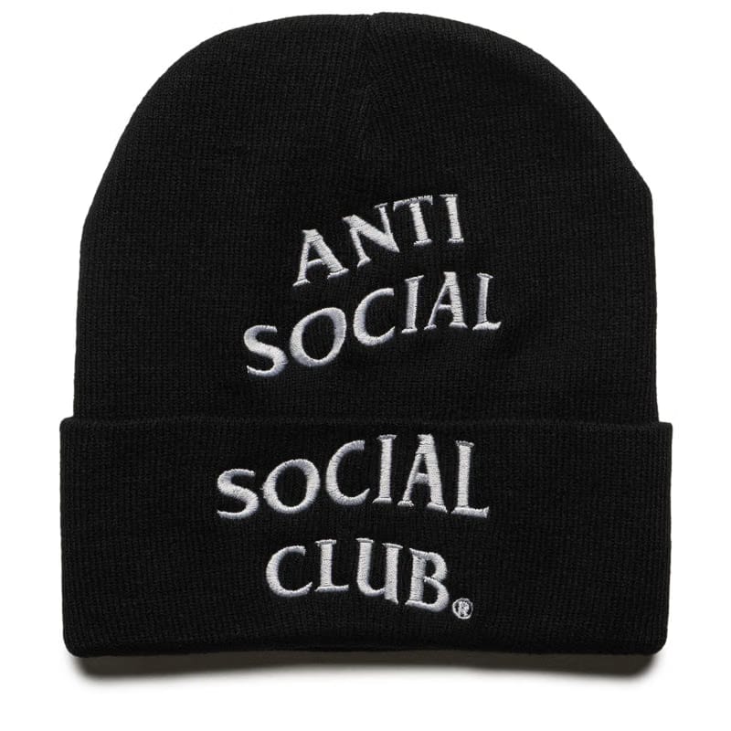 Anti Social Social Club Embroidered Beanie - Black