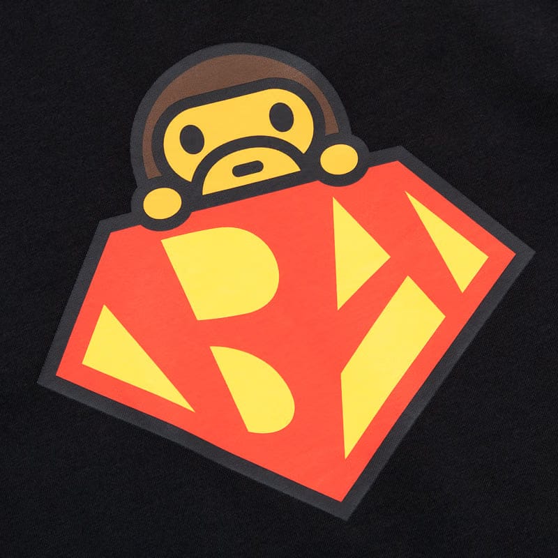 BAPE A Bathing Ape Hero Baby Milo Tee - Black