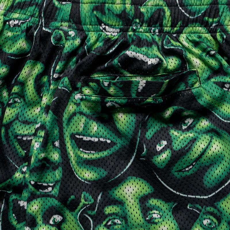 Market x Shrek AOP Mesh Shorts - Black/Green