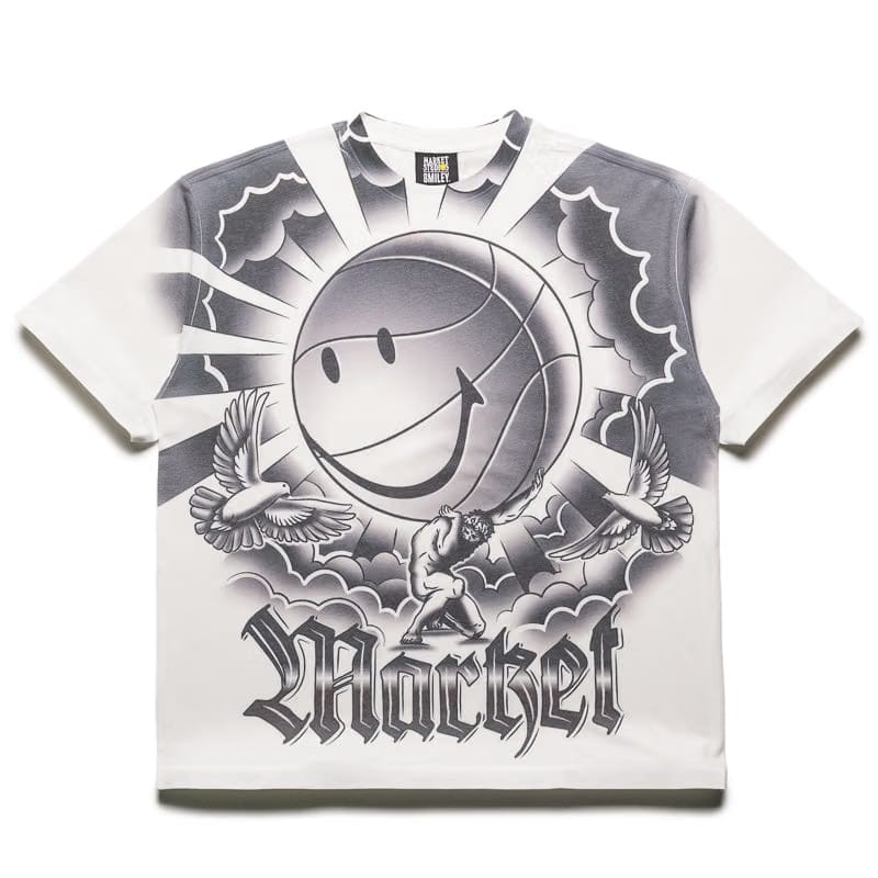Market Smiley Carry Your Weight Tee - White