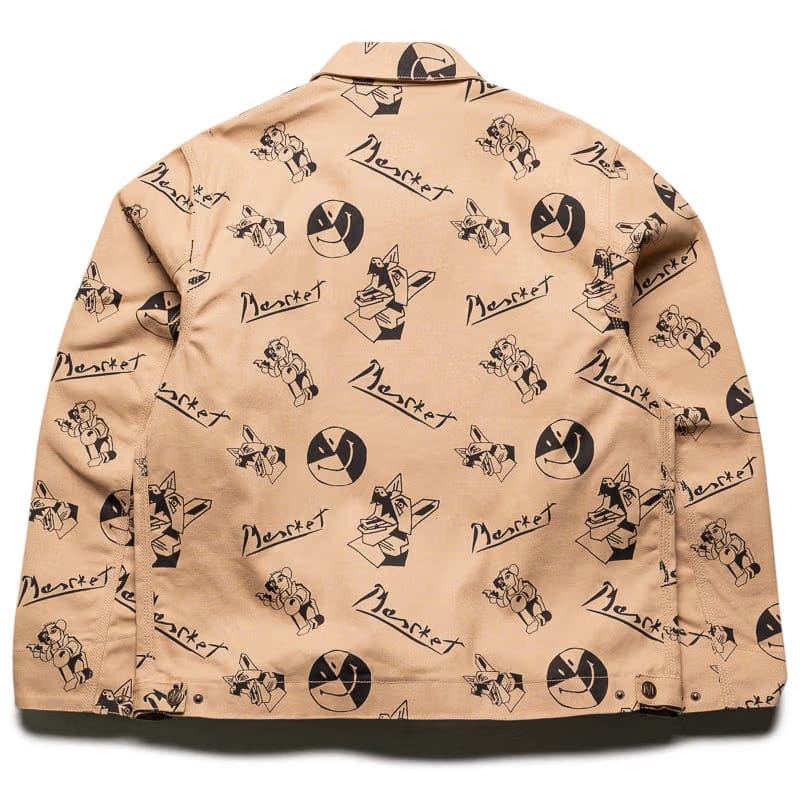 Market Smiley Cubism Work Jacket - Khaki