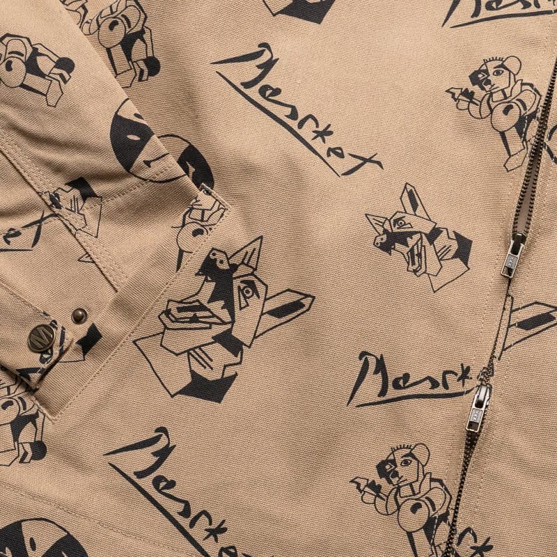 Market Smiley Cubism Work Jacket - Khaki