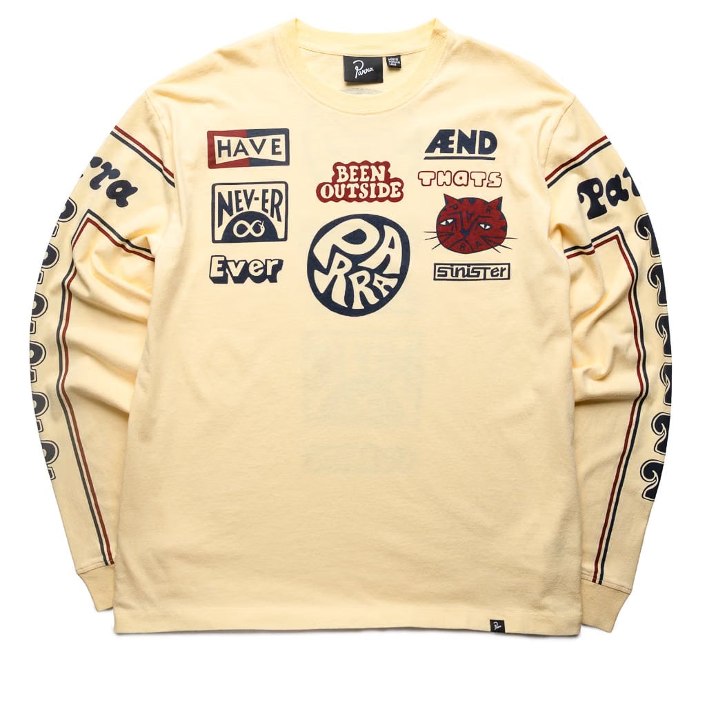 Parra Never Sinister L/S Tee - Yellow