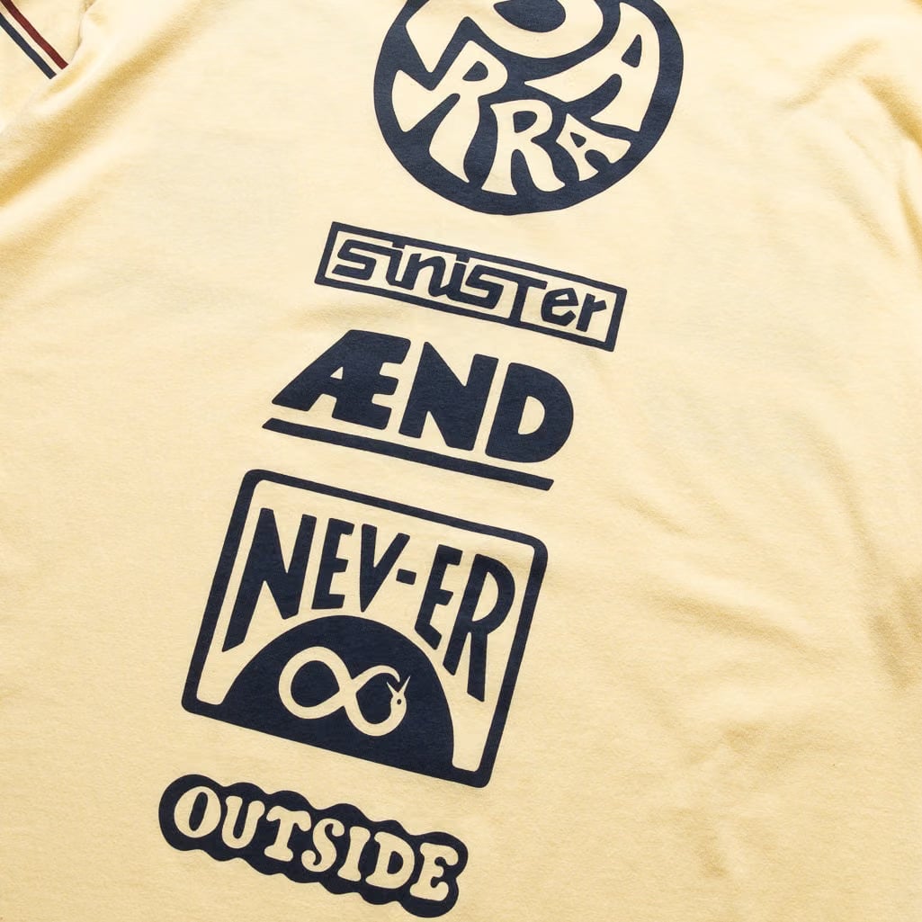 Parra Never Sinister L/S Tee - Yellow