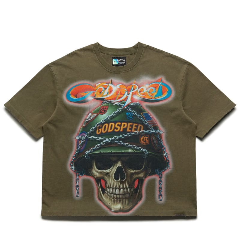 Godspeed New York Badges Of Honor Tee - Military Green