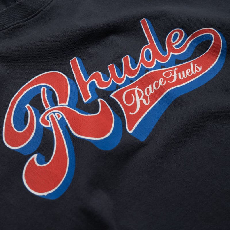 Rhude Pit Stop Tee - Vintage Black/Red