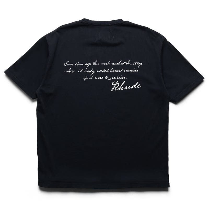 Rhude Montenegro Morada Tee - Vintage Black/White