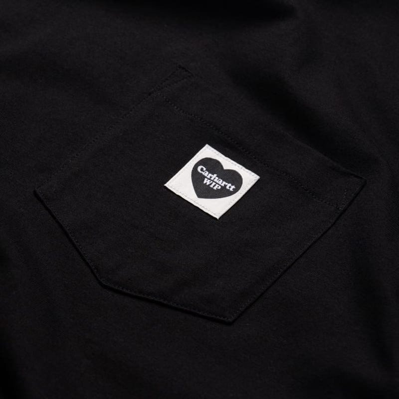 Carhartt WIP Pocket Heart Tee - Black