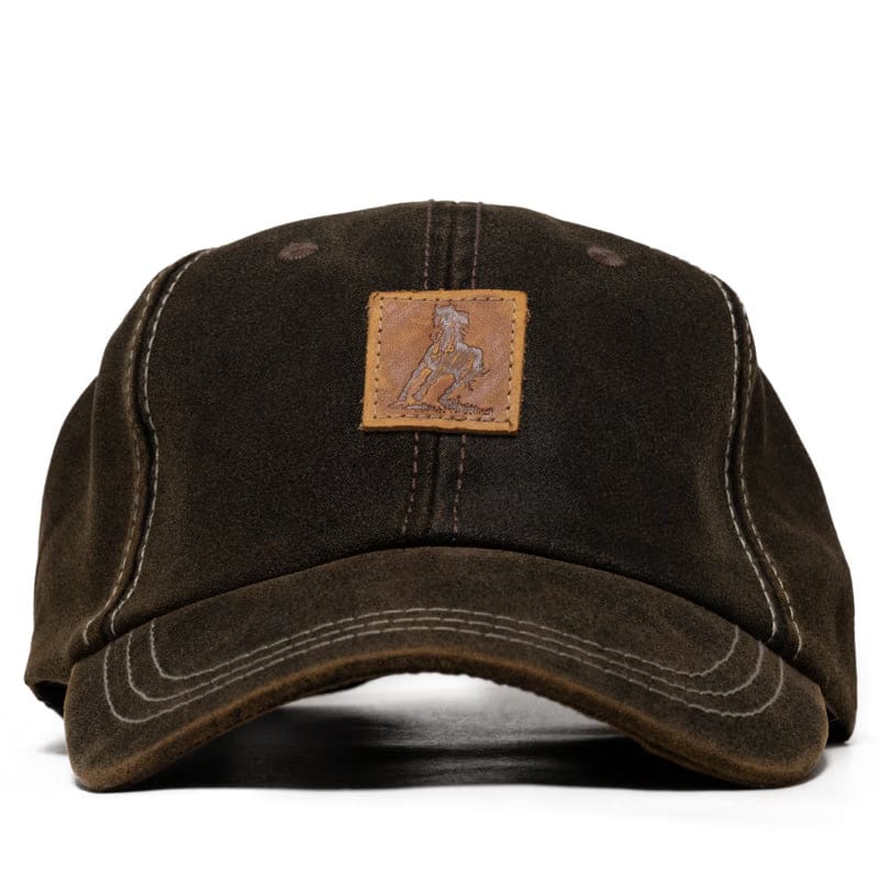 One Of These Days Running Horse Leather Patch Hat - Brown