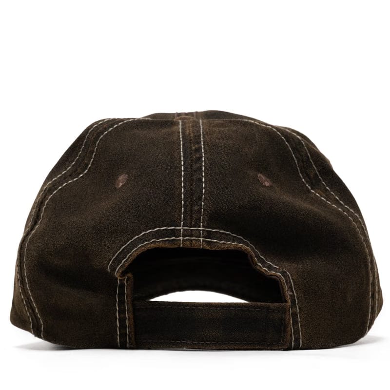 One Of These Days Running Horse Leather Patch Hat - Brown