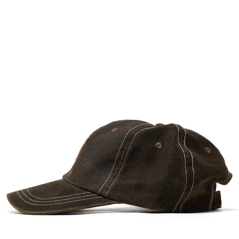One Of These Days Running Horse Leather Patch Hat - Brown