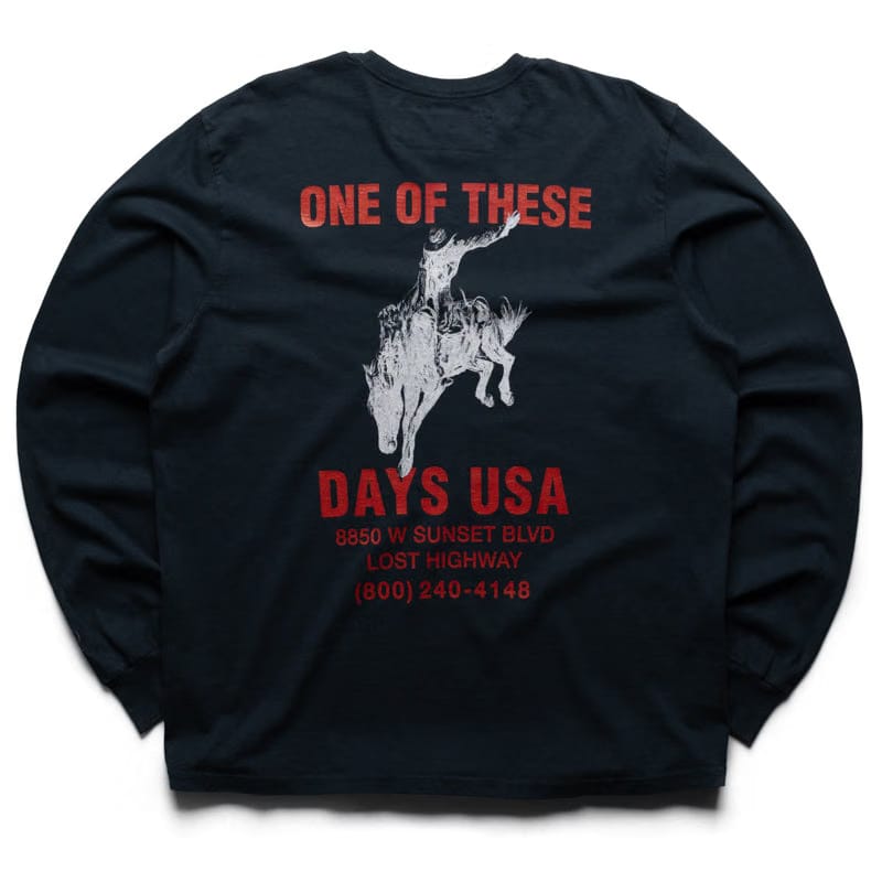 One Of These Days Break On Through L/S Tee - Black