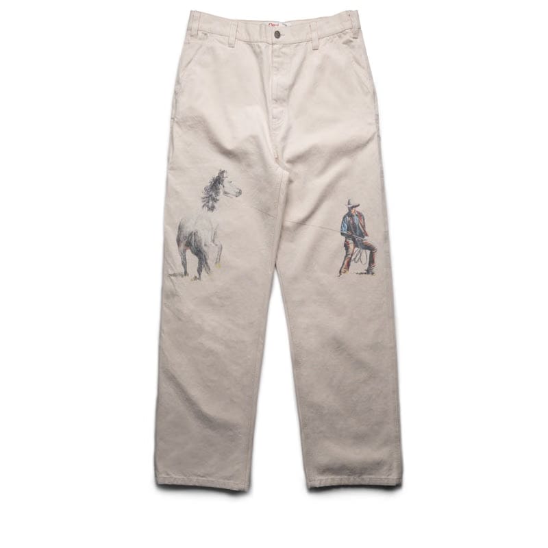 One Of These Days If Not For The Rest Of Time Painters Pants - Natural