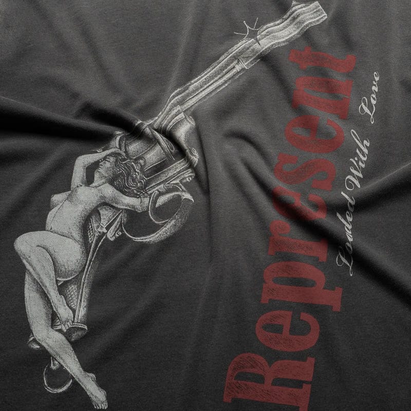 Represent Loaded With Love Tee - Stained Black