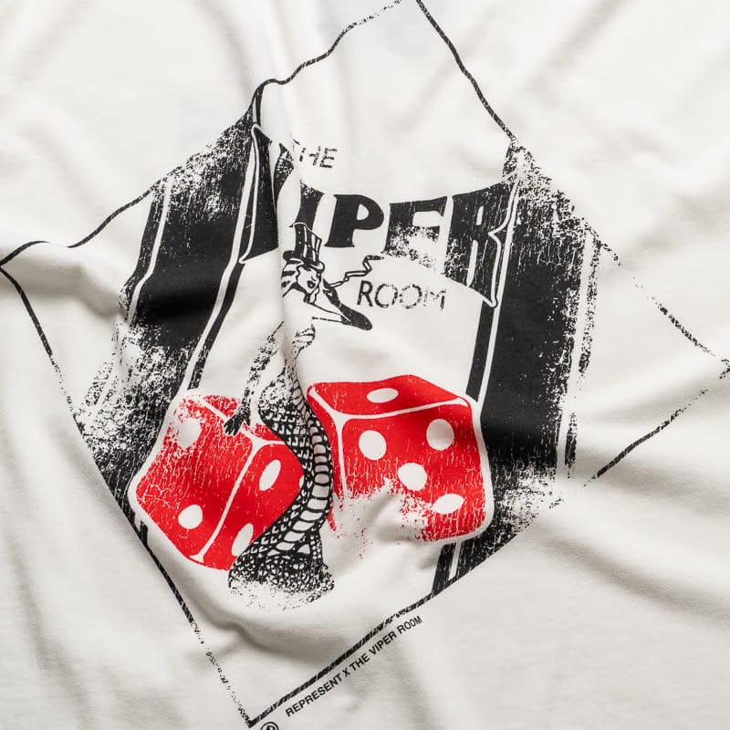 Represent The Viper Room x Represent Dice Tee - Flat White