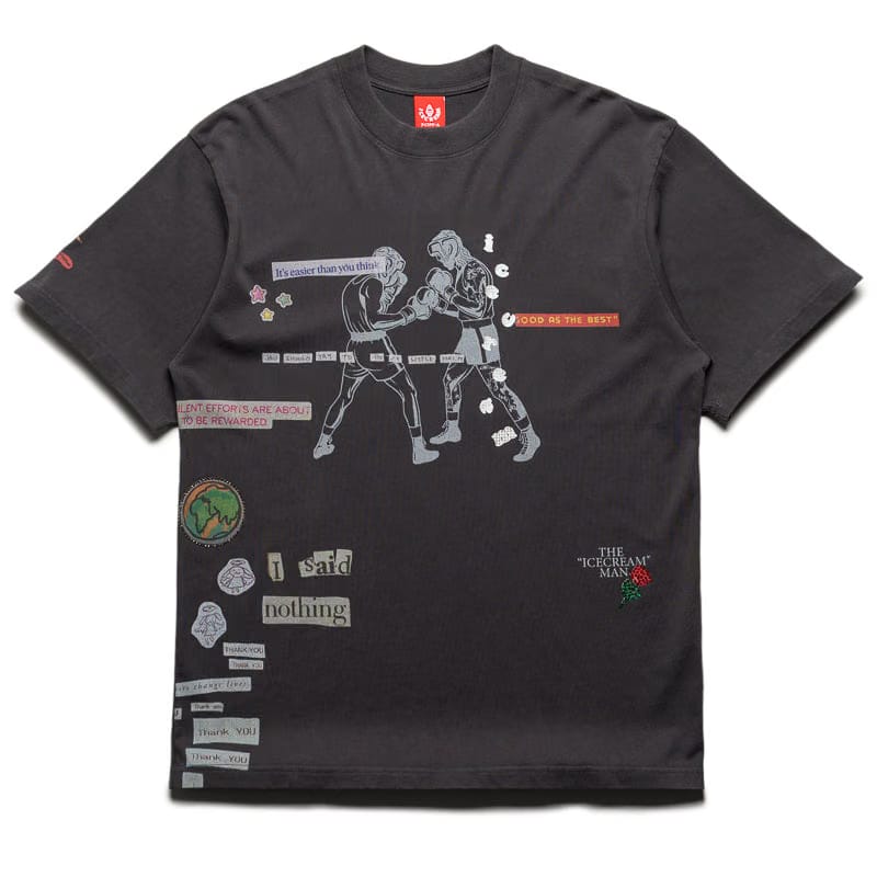 Ice Cream Fountain Knit Tee - Black