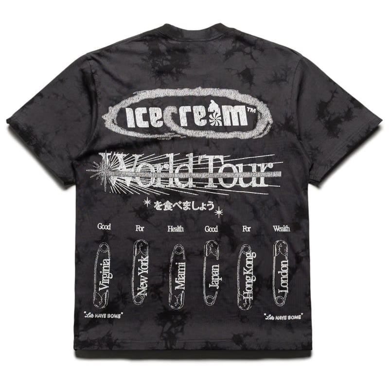 Ice Cream Creepy Crawler Knit Tee - Charcoal Art