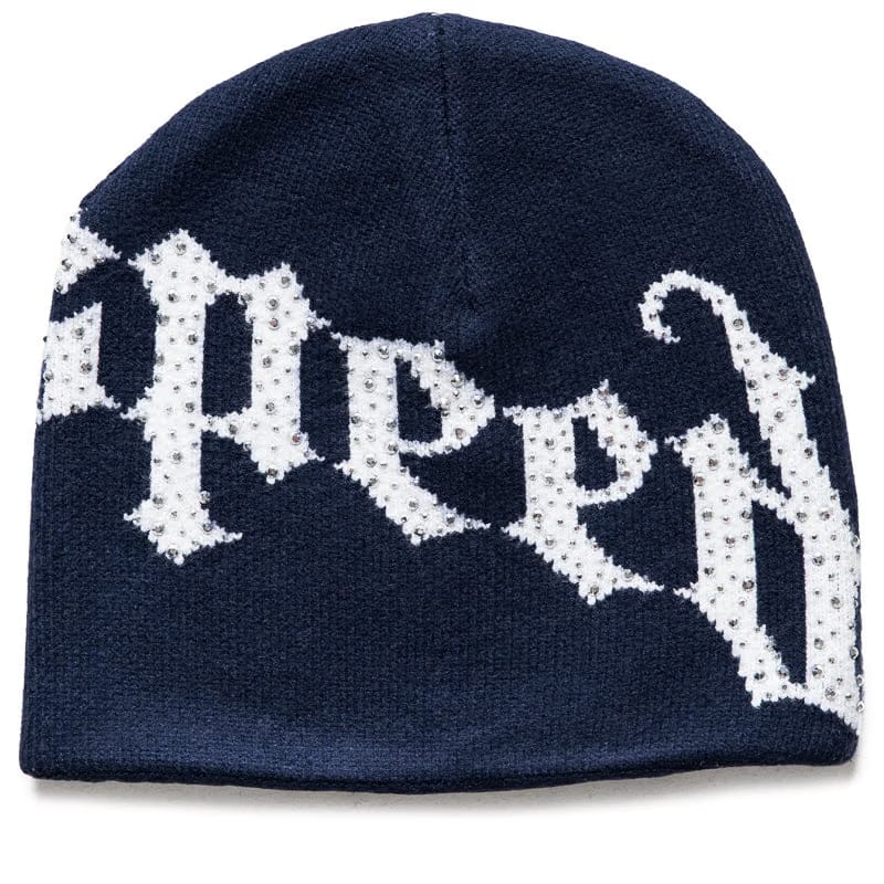 Godspeed New York OG Logo Studded Beanie - Navy/White