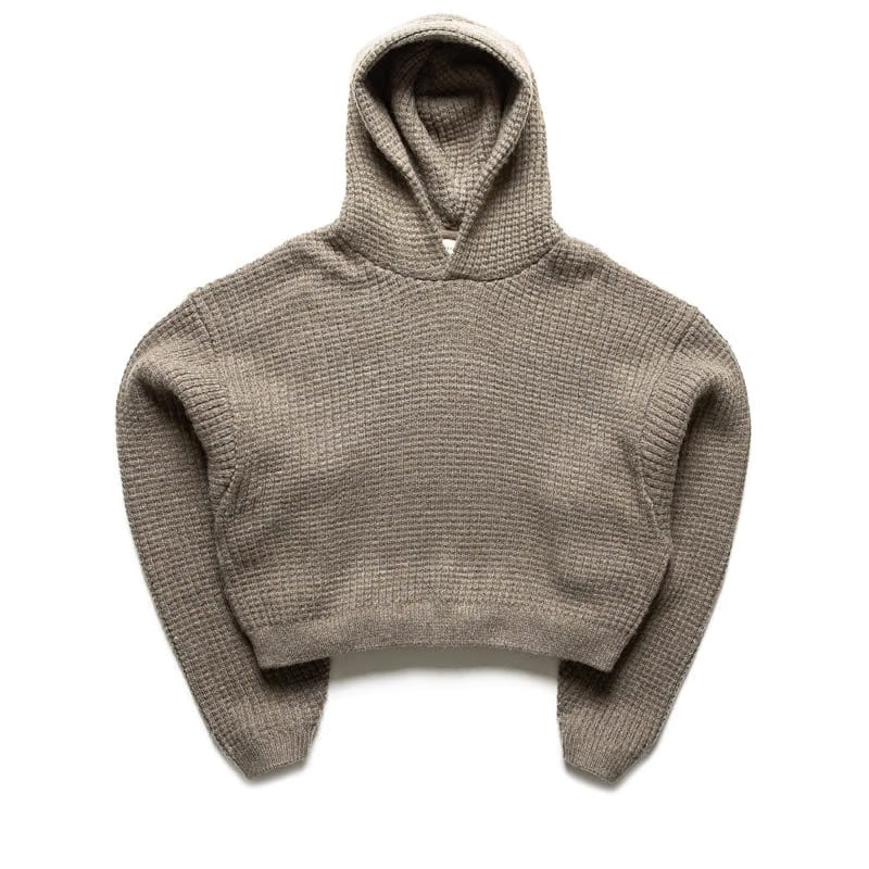 Fear of God Essentials Women's Fear Of God Essentials Heavy Waffle 90's Hoodie - Homestead Heather