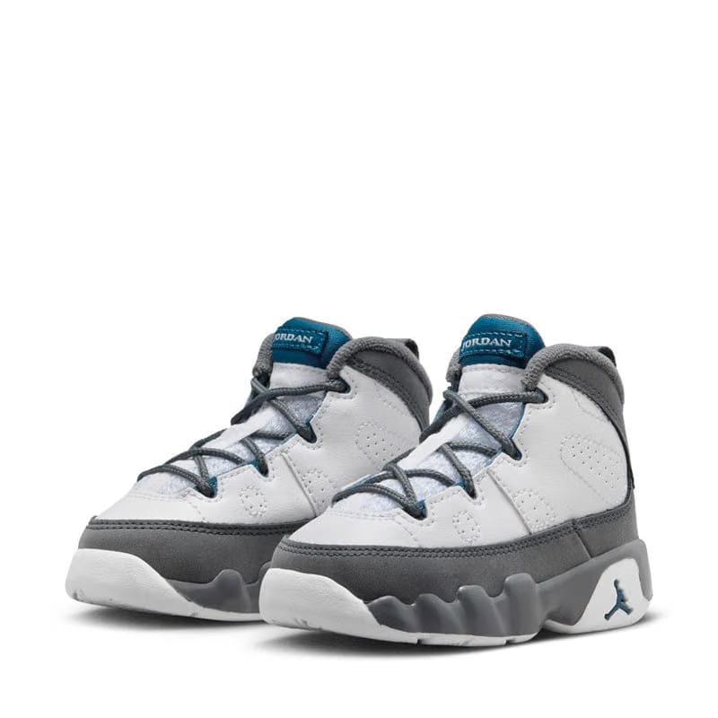 Air Jordan Jordan 9 Retro 'Flint Grey' (TD) - White/French Blue