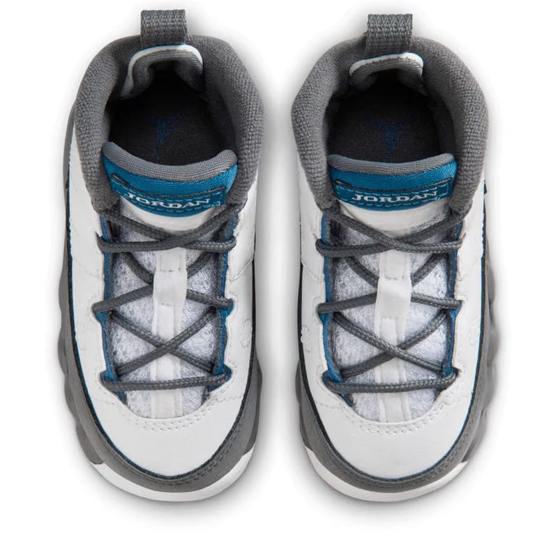 Air Jordan Jordan 9 Retro 'Flint Grey' (TD) - White/French Blue