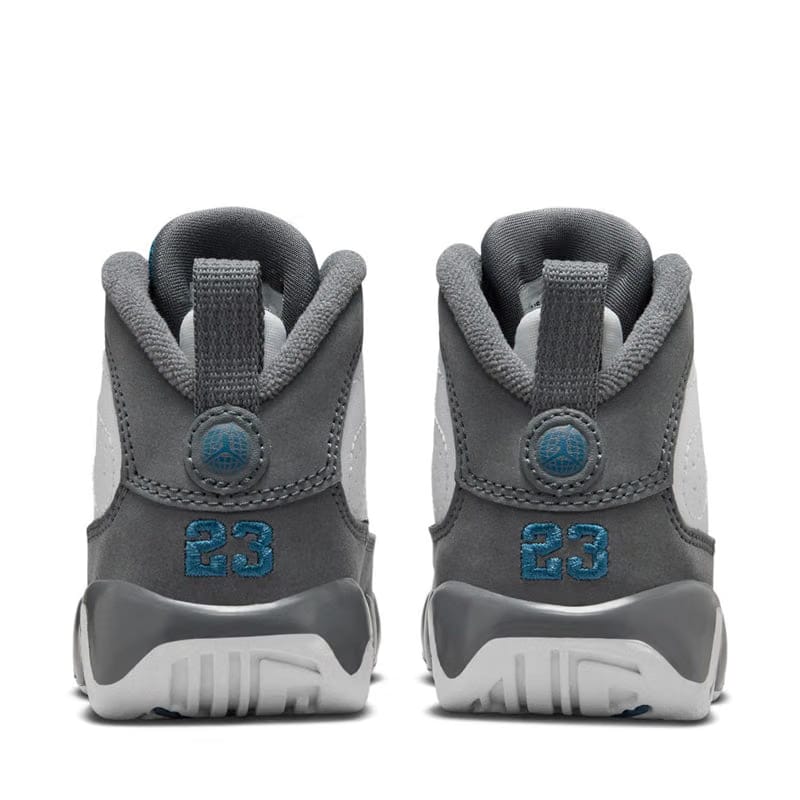Air Jordan Jordan 9 Retro 'Flint Grey' (TD) - White/French Blue