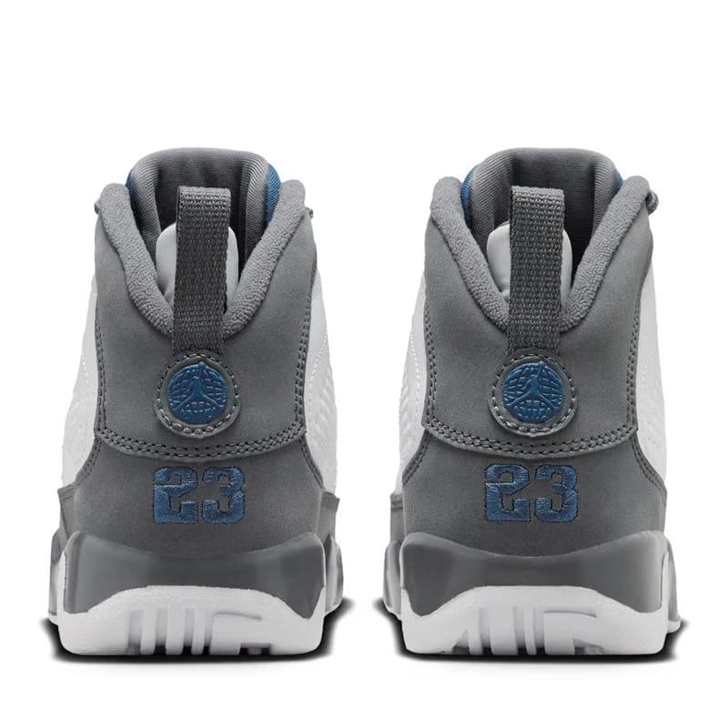 Air Jordan Jordan 9 Retro 'Flint Grey' (PS) - White/French Blue