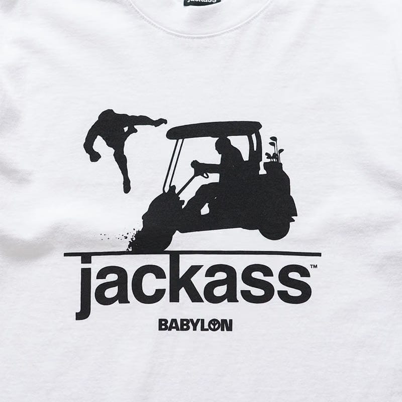 Babylon x Jackass Golf Cart Tee - Pure White