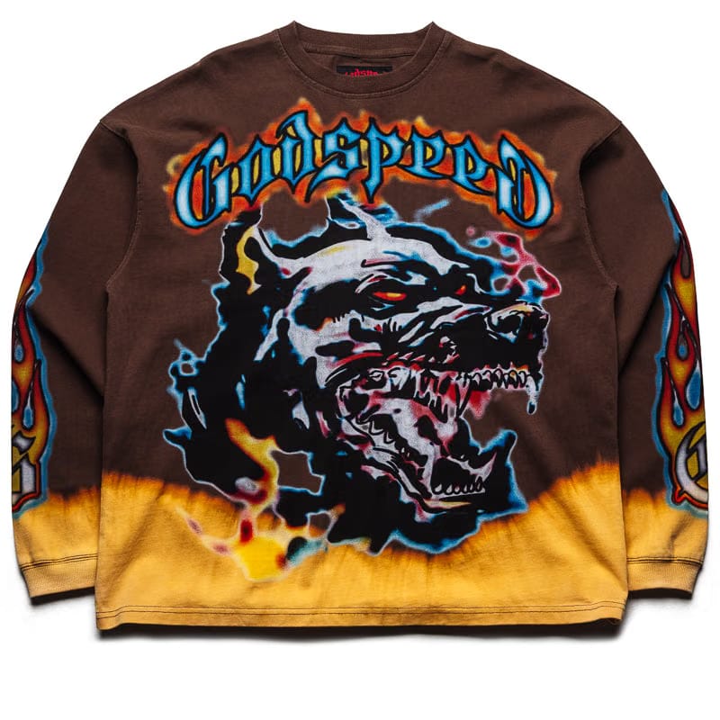 Godspeed New York Off The Leash L/S Tee - Brown