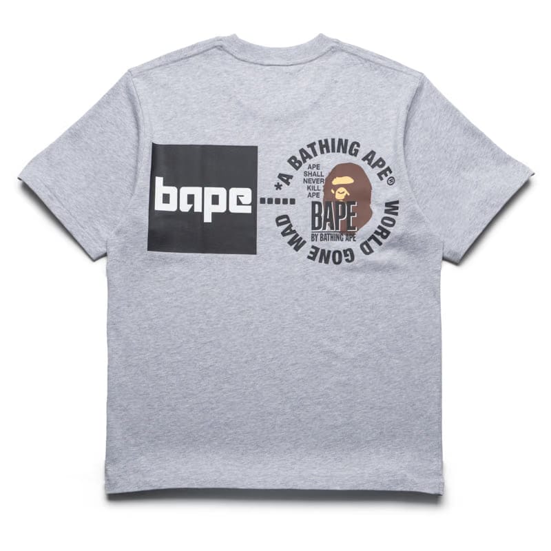 BAPE A Bathing Ape Logo Tee - Gray