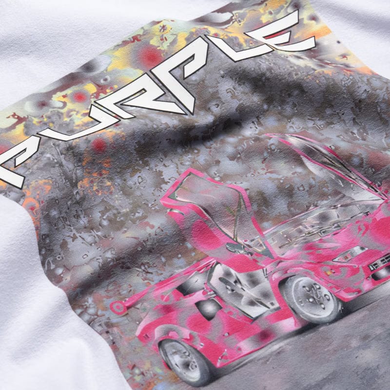 Purple Brand Ditched Tee - White